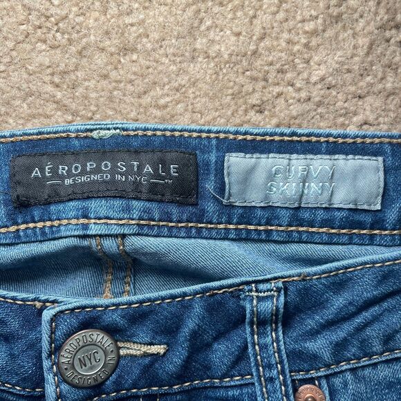 Aeropostale‎ Curvy Skinny Denim Jeans 6 Long Tall - Picture 3 of 5
